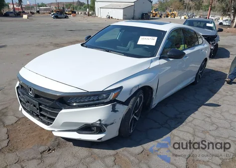2021 Honda Accord Sport 2.0T из США, поврежденный, VIN 1HGCV2F38MA020090